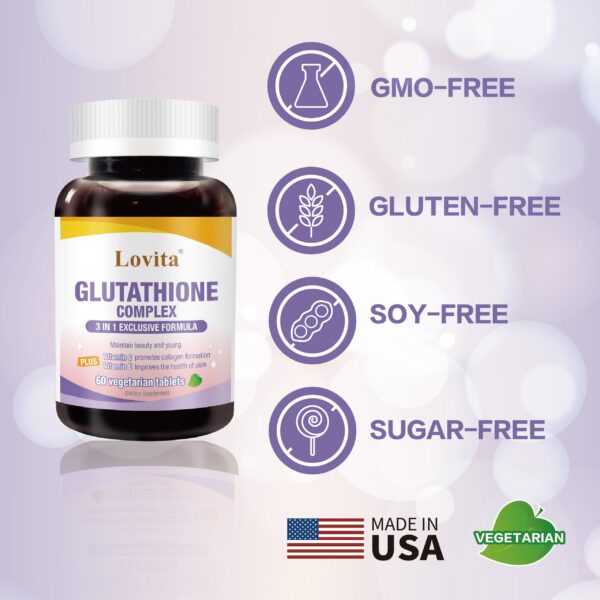 Detalle de ingredientes Lovita Glutathione Complex