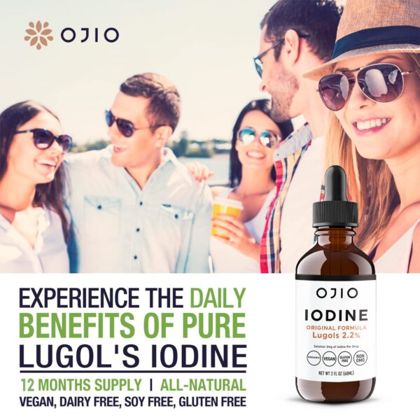 Conjunto de dos botellas Lugol's Iodine 2%