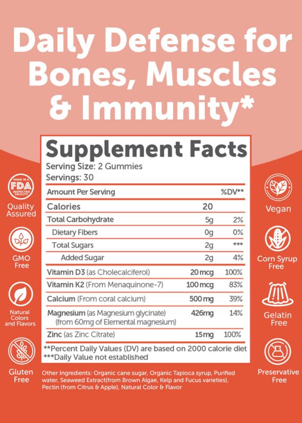 Gomitas Lunakai calcio sabor durazno