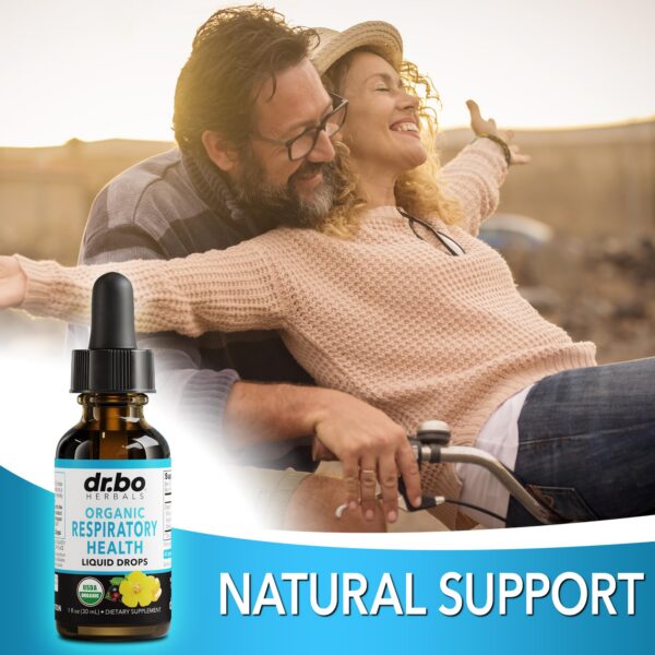 Suplemento gotas de clorofila orgánico para salud bronquial