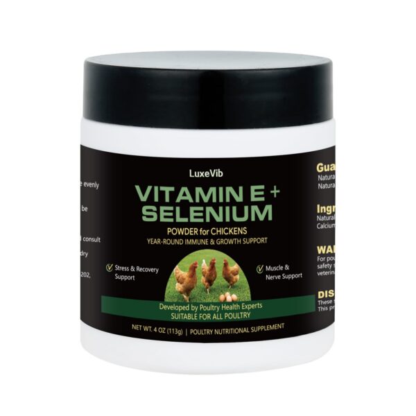 Polvo de LuxeVib para aves en envase