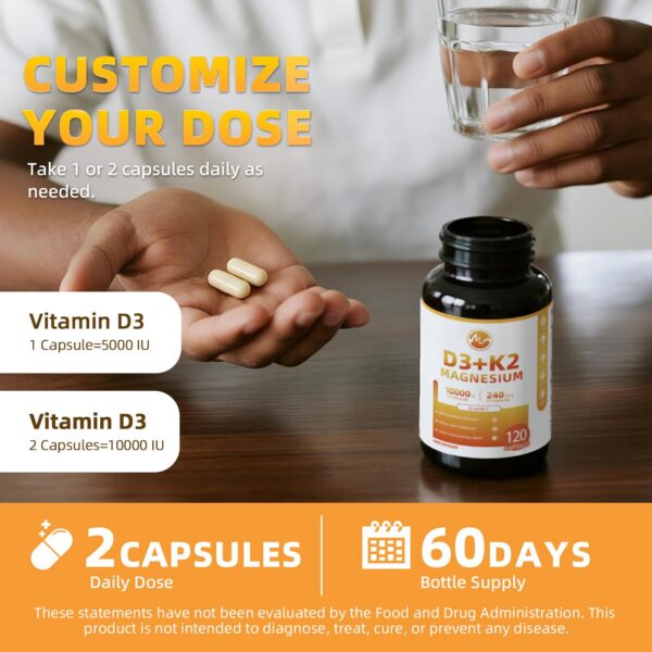 Cápsulas D3 K2 en caja