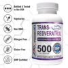 Suplemento antioxidante MAAC10 Trans Resveratrol extracto 99% puro