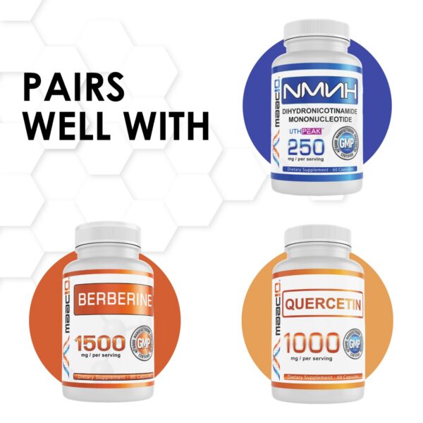 Cápsulas de Trans Resveratrol MAAC10 para salud mitocondrial