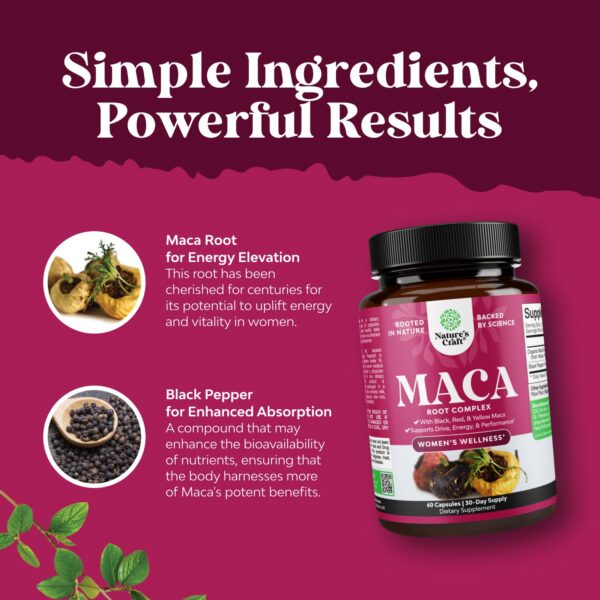 Mezcla de maca roja amarilla negra