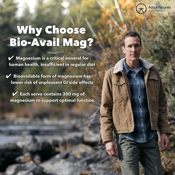 Magnesio glicinato bottle label