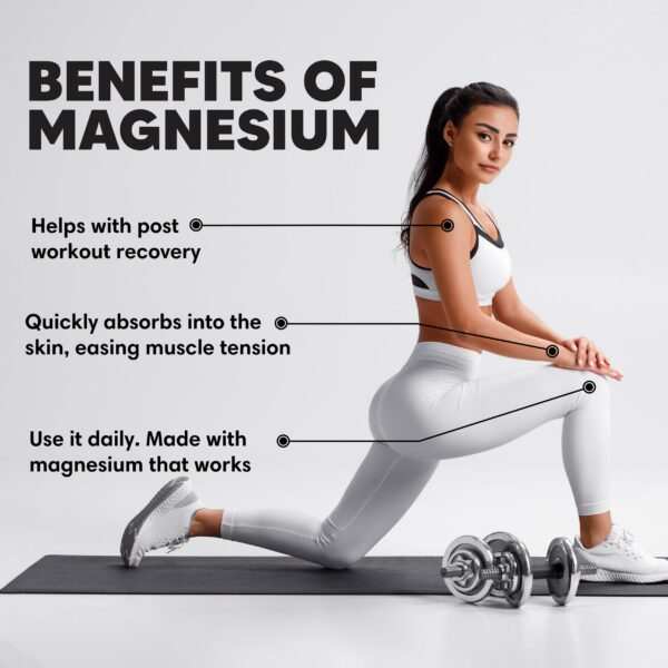 Ingredientes principales del spray de magnesio