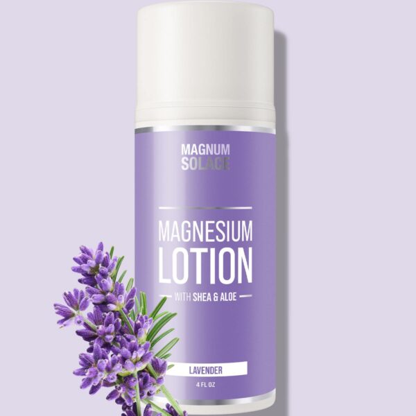 Frasco de Magnum Solace Loción de magnesio Lavanda