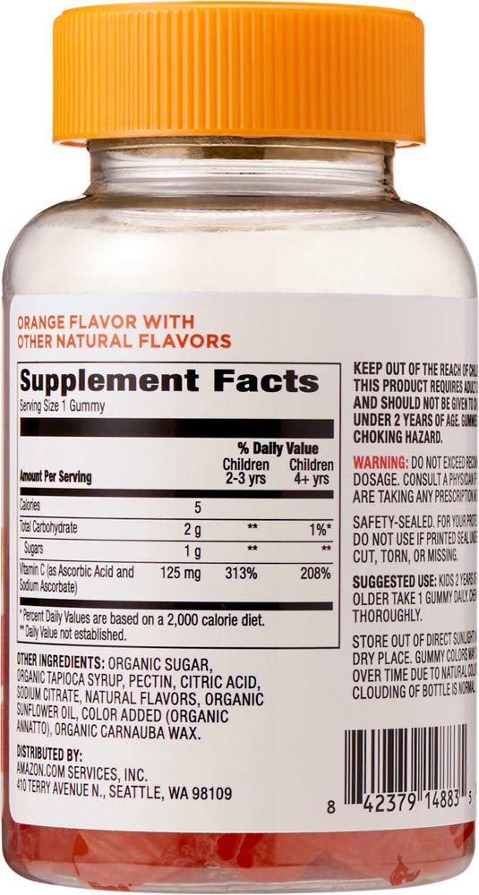 Gomitas de vitamina C sabor naranja