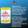 Mammoth Creatine información nutricional