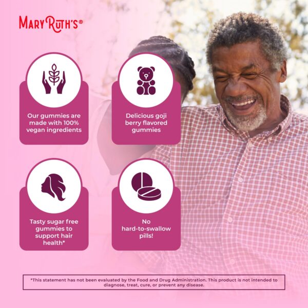 Frasco MaryRuth Biotin Gummies tapa