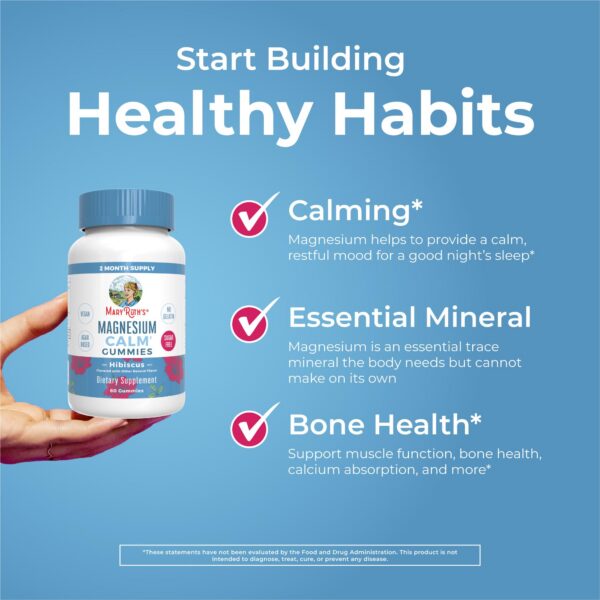 Tabla nutricional MaryRuth Magnesium Gummies