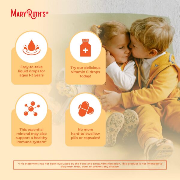 MaryRuth gotas veganas vitamina C para el sistema inmune infantil