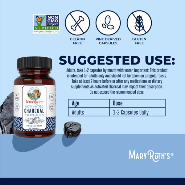 MaryRuth Organics carbón activado vegano para limpieza
