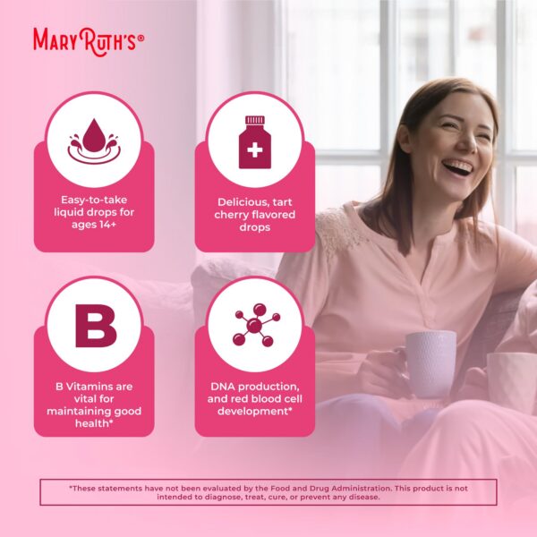 MaryRuth Organics líquido suplemento vitamin b orgánico cabeza