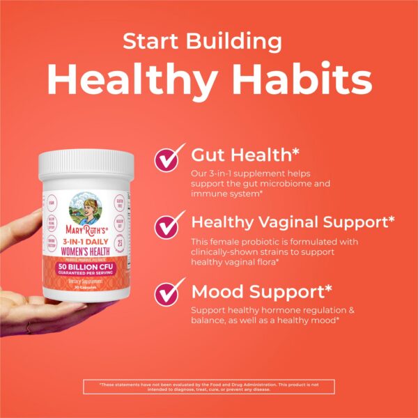 MaryRuth Organics suplemento para microbioma y sistema inmune mujer