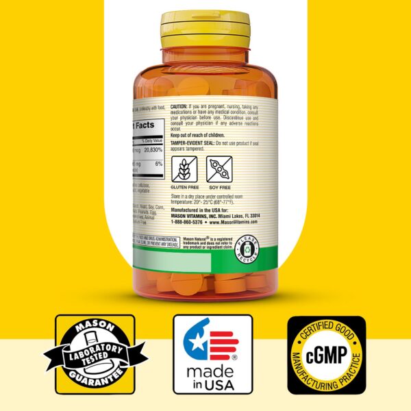 Version 1.0.0 Vista lateral del envase Mason Natural B12