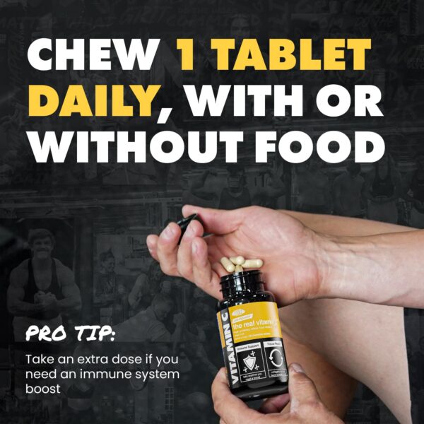 Masticables vitamin c naturales sin ingredientes sintéticos Gains in Bulk