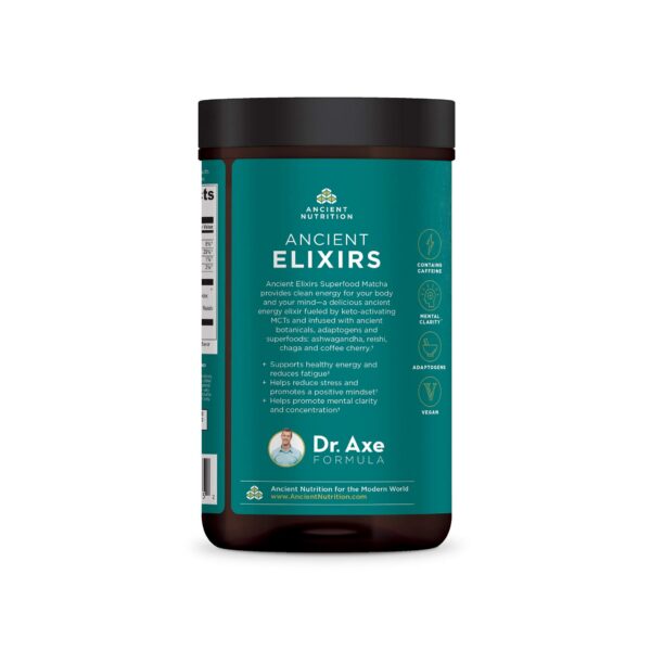 Matcha en polvo Ancient Nutrition compatible con dieta keto y paleo