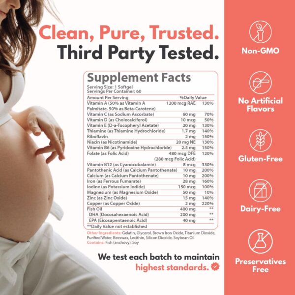 Etiqueta de frasco MaternaVit Prenatal