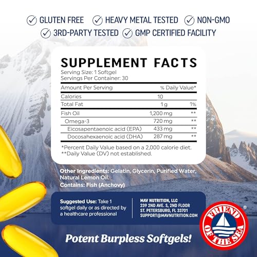 Vista de la etiqueta con contenido EPA/DHA