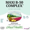 Suplemento vitaminas B Maxi Health en cápsulas