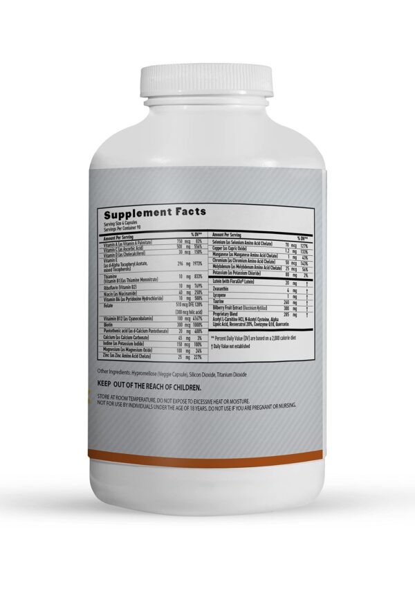 Frasco de producto con sellos de calidad