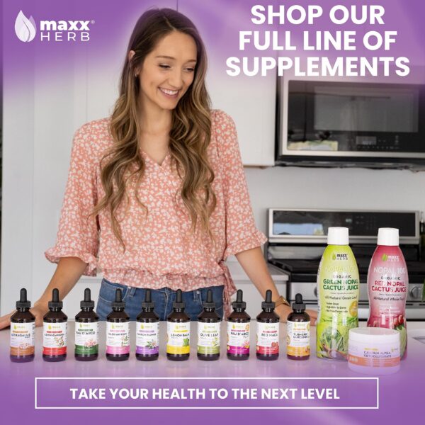 Suplemento Maxx Herb botella 4 oz para bienestar