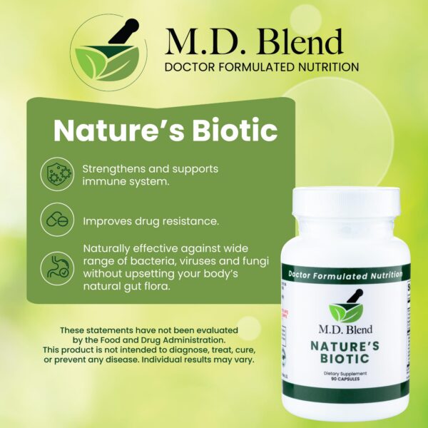 M.D. Blend Nature’s Biotic para apoyo al sistema inmune