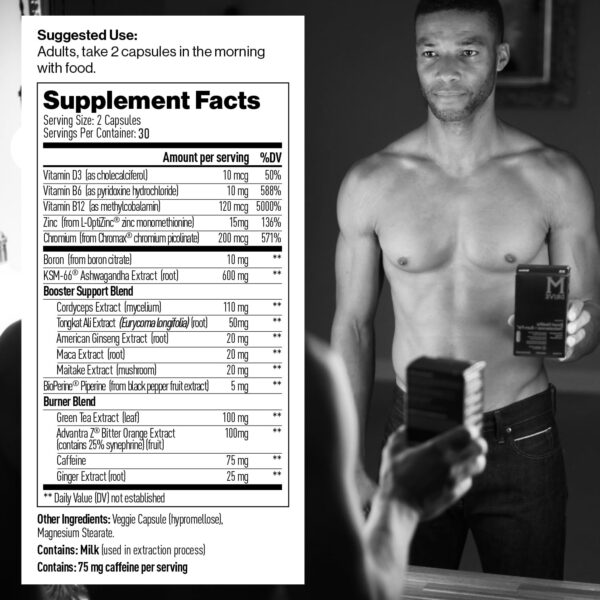 Mdrive botella multivitamínico para hombres activos