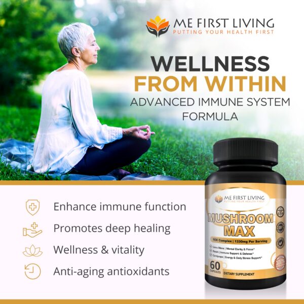 Me First Living suplemento de hongos para bienestar