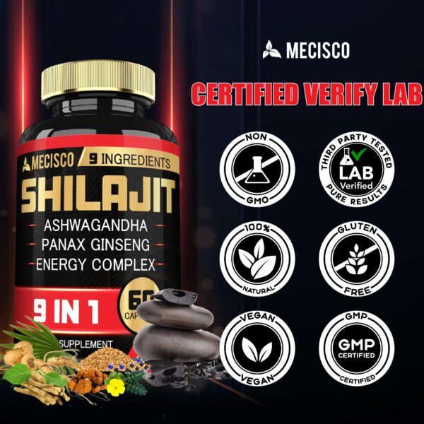 Frasco de Shilajit con tapa