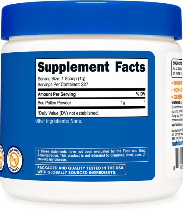 Medidor incluido con frasco de Polen Abeja