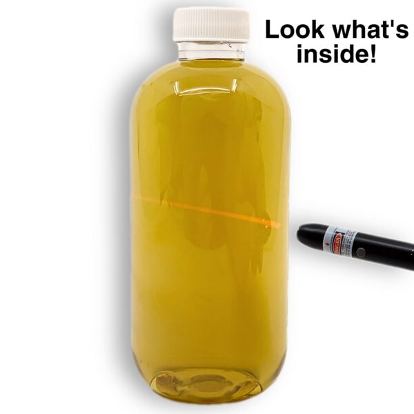 Frasco mostrando el color ámbar