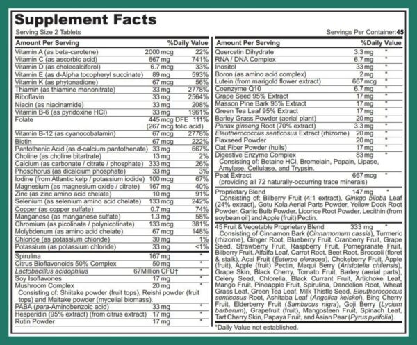 Version 1.0.0 MEGA-M label details