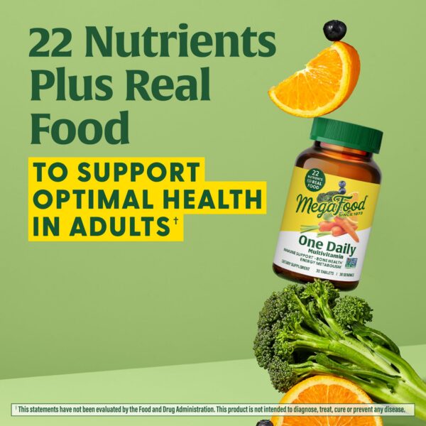 Version 1.0.0 Botella de Multivitamínico MegaFood abierta