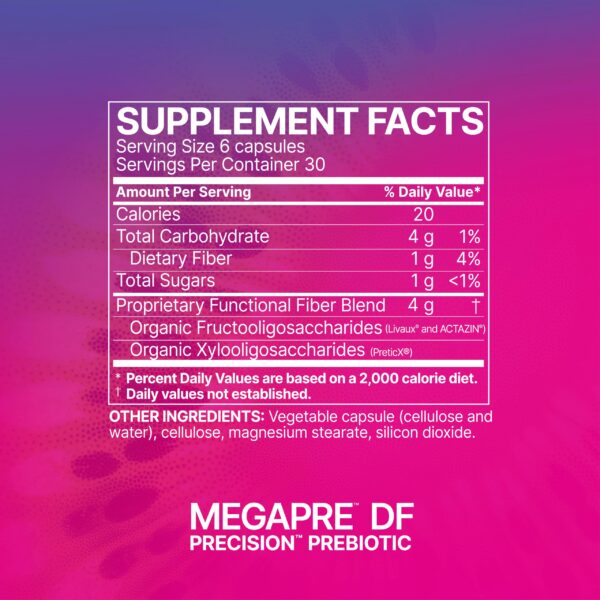 MegaPre DF apoyo diario para microbioma intestinal saludable