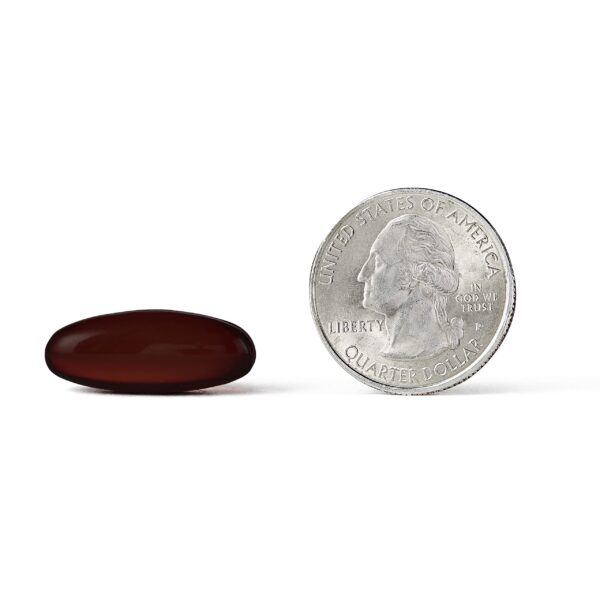 Cápsulas rojas sobre fondo blanco