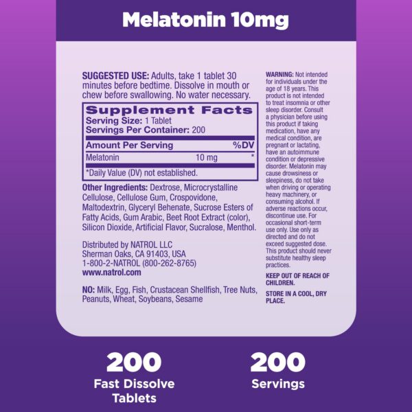 Melatonina Natrol licencia #1 ayuda dormir sin medicamentos en EE.UU.