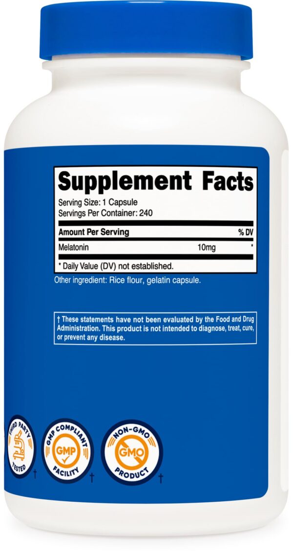 Melatonina Nutricost alta calidad apoyo para dormir