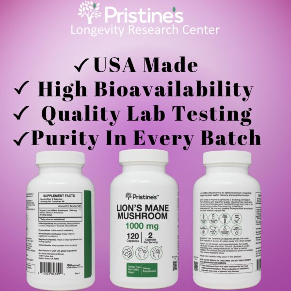 Melena de León para Adultos - 180 Días de Suministro