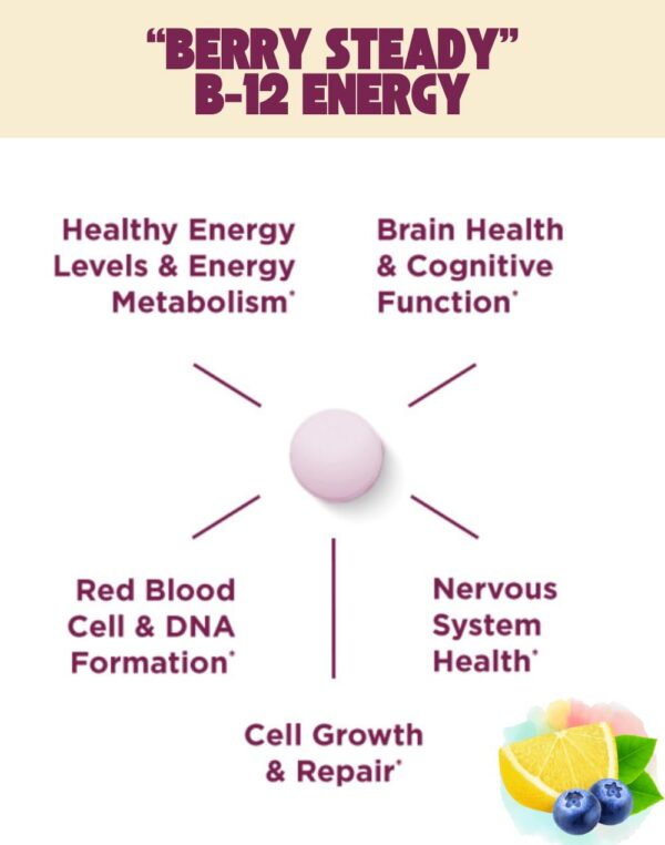 Melts de vitamina B12 para energía sostenida Cheerific