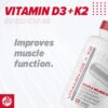 Metabolic Nutrition vitamina d3 k2 alta potencia 90 cápsulas