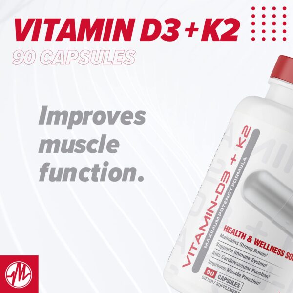 Metabolic Nutrition vitamina d3 k2 alta potencia 90 cápsulas