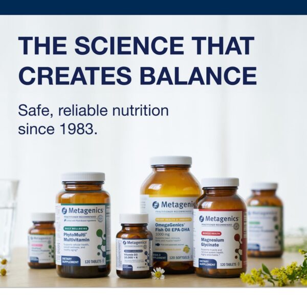 Presentación de 120 tabletas Metagenics