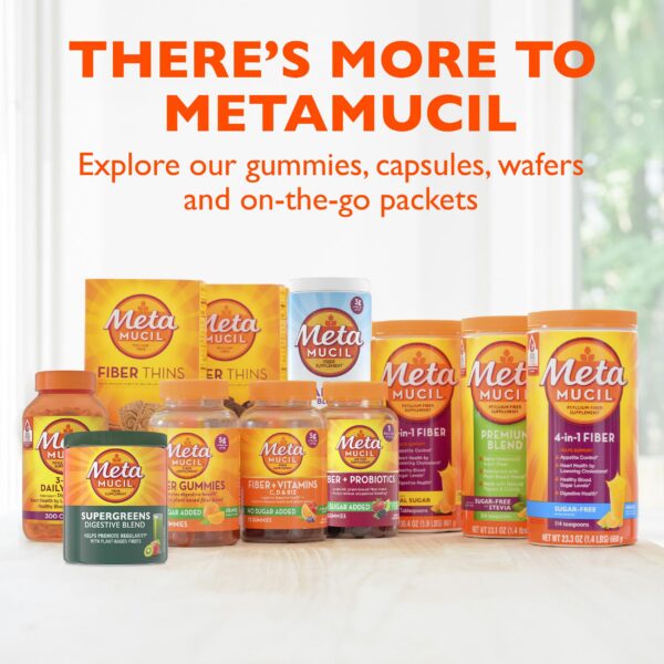 Metamucil Greens mezcla fibra dietética y superalimento en polvo