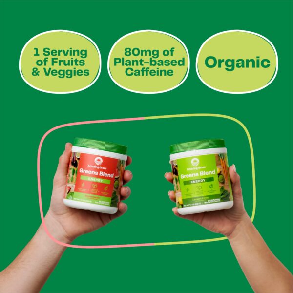 Mezcla para batidos con supergreens Amazing Grass energía y salud
