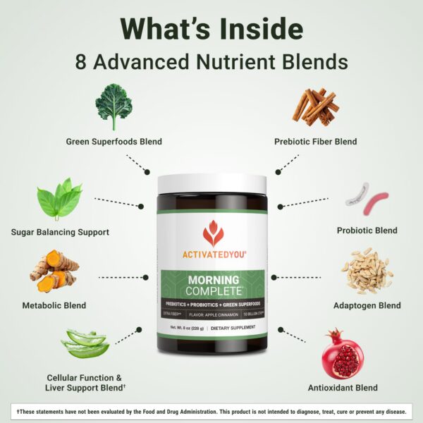 Mezcla de bebida Morning Complete con antioxidantes