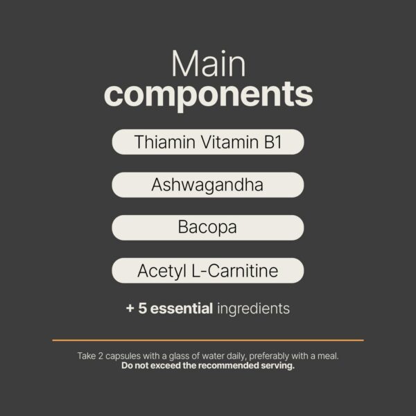 Mezcla única Clarity Complex melena de león bacopa y magnesio