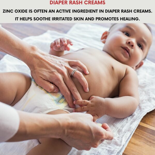 Etiqueta con branding mganna zinc oxide